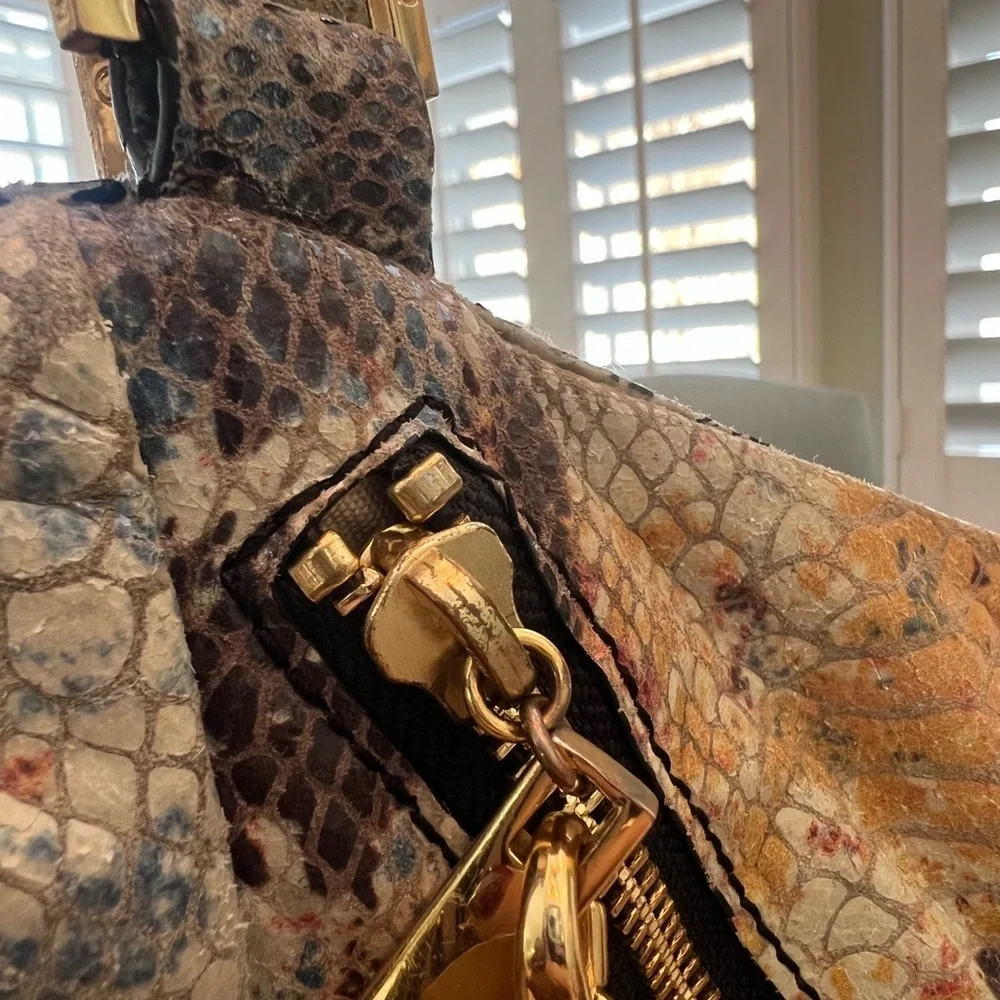 Tory Burch Snakeskin Shoulder Bag